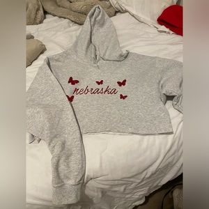 Cropped Nebraska Hoodie